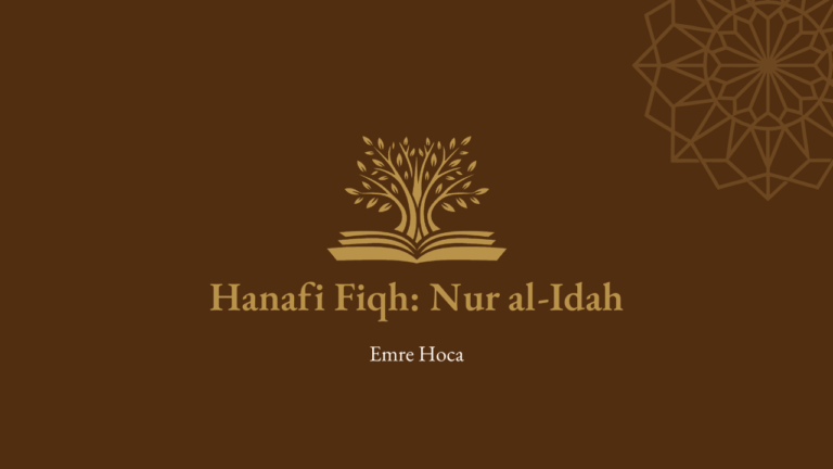 Hanafi Fiqh – Nur al-Idah
